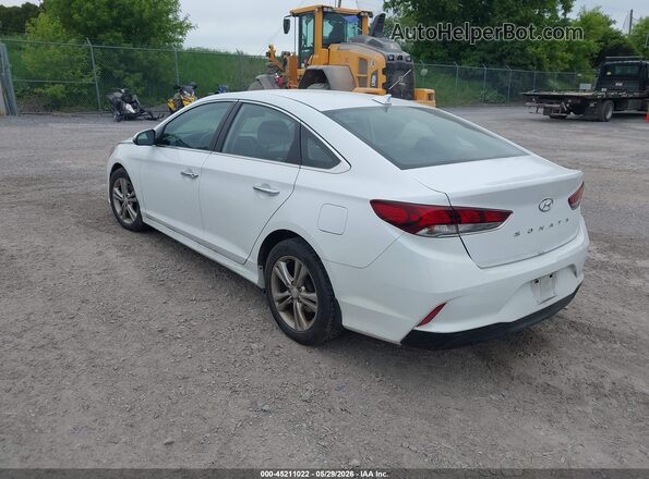 5NPE34AF8JH661755 2018 HYUNDAI SONATA White Trasero izquierdo
