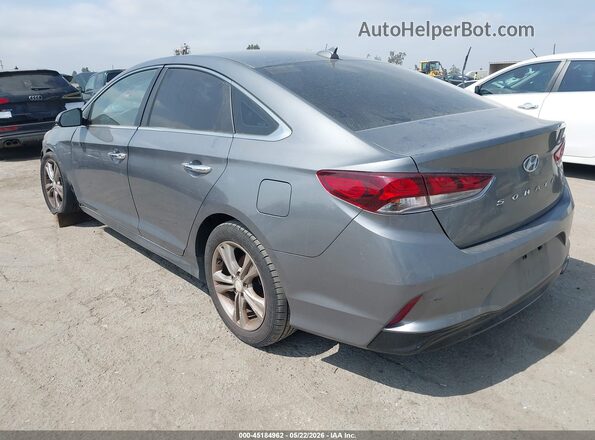 5NPE34AF8KH753045 2019 HYUNDAI SONATA Gray Rear left