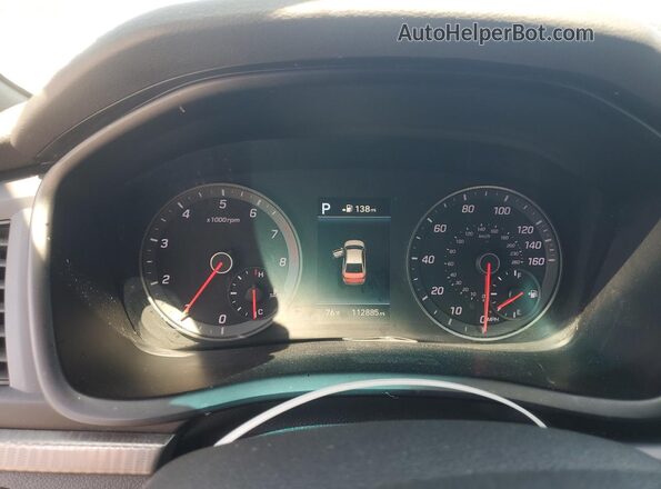5NPE34AF8KH773182 2019 HYUNDAI SONATA Белый Вид щитка приборов