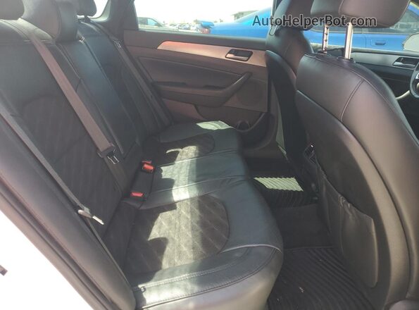 5NPE34AF8KH773182 2019 HYUNDAI SONATA Белый Вид задних сидений