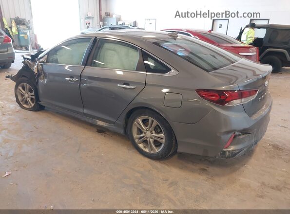 5NPE34AF9JH665538 2018 HYUNDAI SONATA Gray Rear left