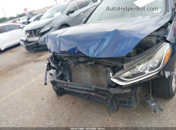 5NPE34AF9JH682646 2018 HYUNDAI SONATA Blue Front view