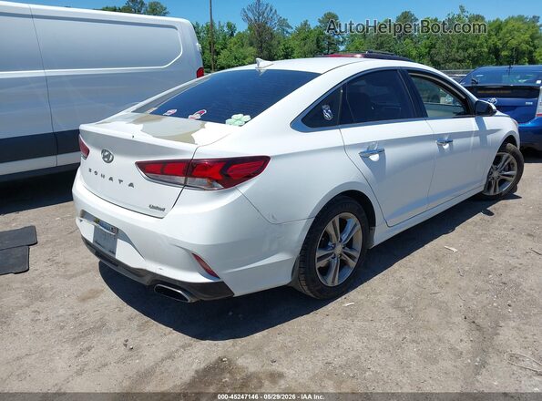 5NPE34AF9JH694375 2018 HYUNDAI SONATA White Tył prawy