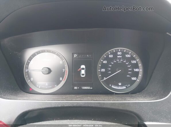 5NPE34AFXGH299873 2016 HYUNDAI SONATA White უკანა სავარძლების ხედი