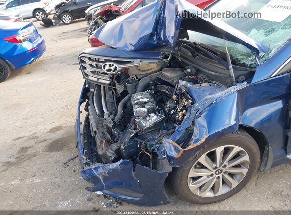5NPE34AFXGH312783 2016 HYUNDAI SONATA Blue Vista frontal