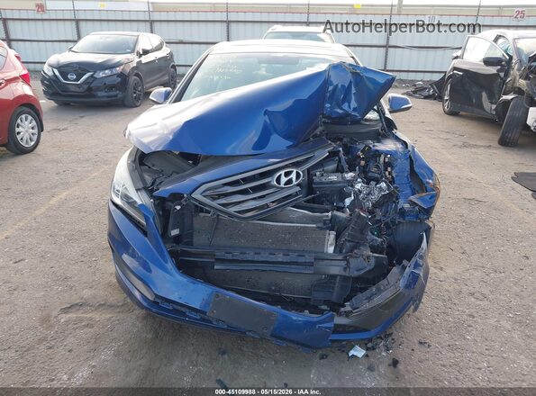 5NPE34AFXGH312783 2016 HYUNDAI SONATA Blue Vista del cuadro de instrumentos