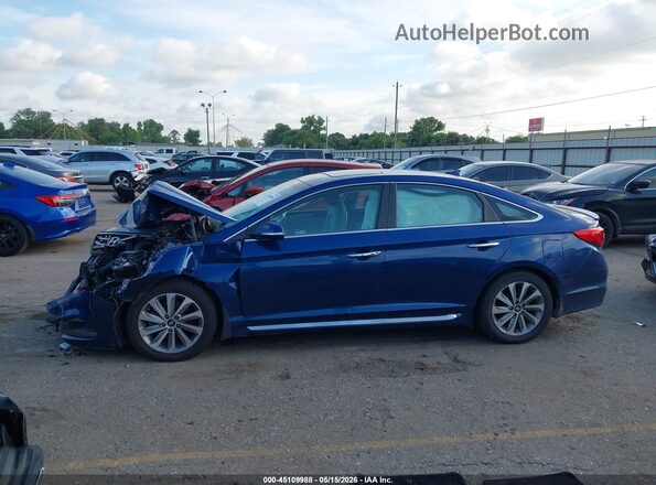 5NPE34AFXGH312783 2016 HYUNDAI SONATA Blue Vista interior de 360 grados