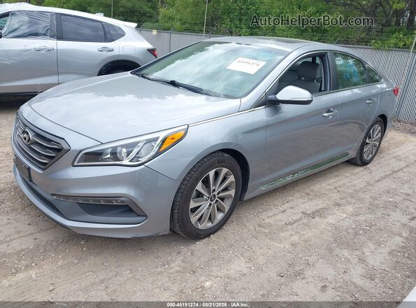 5NPE34AFXGH421163 2016 HYUNDAI SONATA Black Przód lewy