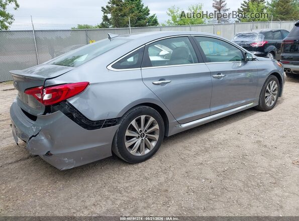 5NPE34AFXGH421163 2016 HYUNDAI SONATA Black Tył prawy