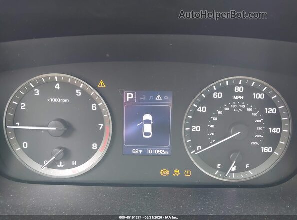 5NPE34AFXGH421163 2016 HYUNDAI SONATA Black Widok tylnych siedzeń