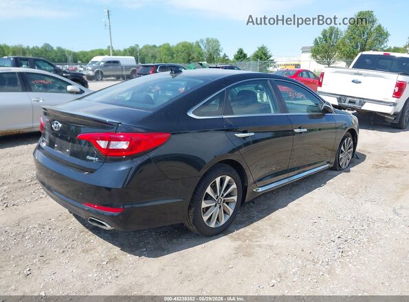 5NPE34AFXGH435371 2016 HYUNDAI SONATA Black Trasero derecho