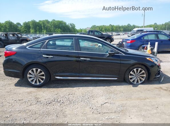 5NPE34AFXGH435371 2016 HYUNDAI SONATA Black Vista interior trasera