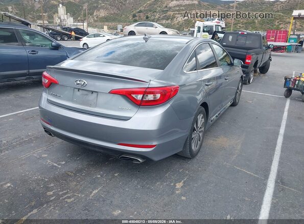 5NPE34AFXHH481476 2017 HYUNDAI SONATA Серебряный Задняя правая четверть