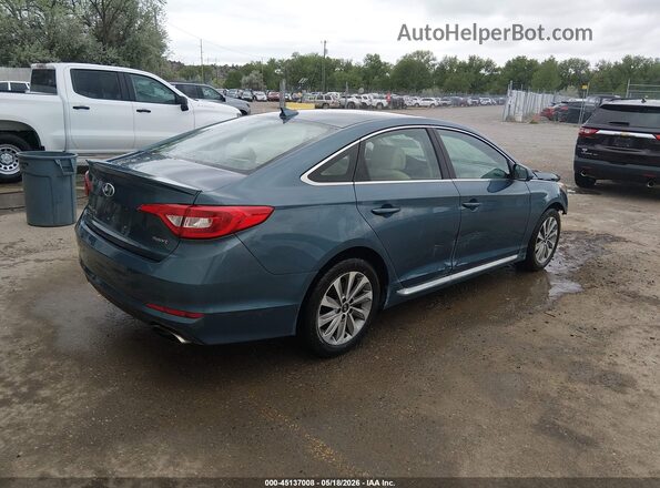 5NPE34AFXHH556984 2017 HYUNDAI SONATA Blue უკანა მარჯვენა