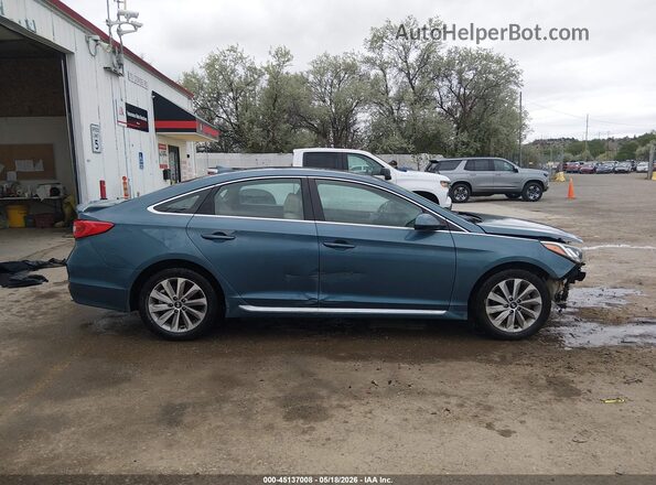 5NPE34AFXHH556984 2017 HYUNDAI SONATA Blue უკანა სალონის ხედი