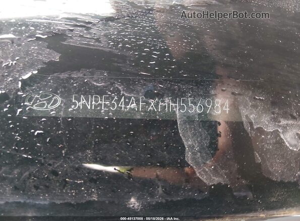 5NPE34AFXHH556984 2017 HYUNDAI SONATA Blue ძრავის განყოფილების ხედი