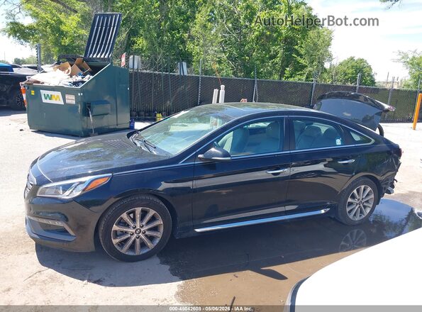 5NPE34AFXHH578807 2017 HYUNDAI SONATA Black 
