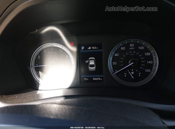 5NPE34AFXJH622780 2018 HYUNDAI SONATA Blue Widok tylnych siedzeń
