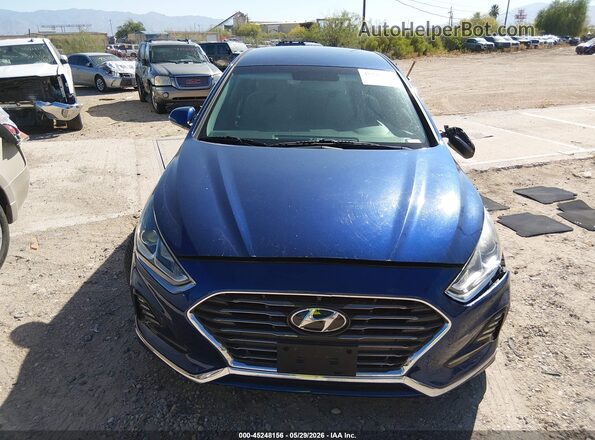 5NPE34AFXJH622780 2018 HYUNDAI SONATA Blue Widok deski rozdzielczej