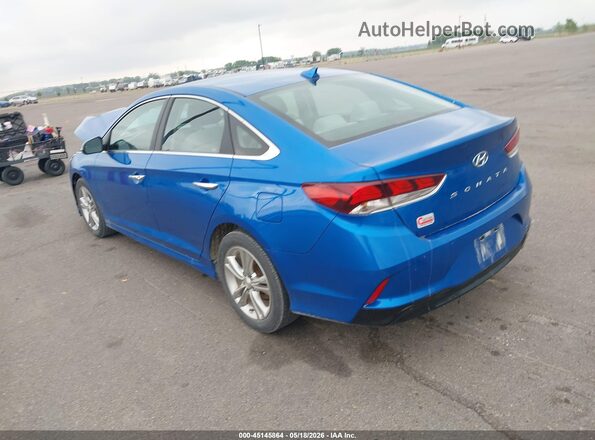 5NPE34AFXJH659277 2018 HYUNDAI SONATA Blue უკანა მარცხენა