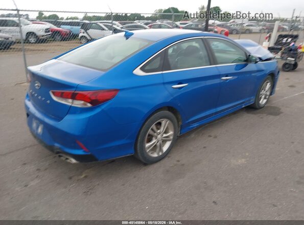 5NPE34AFXJH659277 2018 HYUNDAI SONATA Blue უკანა მარჯვენა
