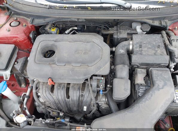 5NPE34AFXKH755735 2019 HYUNDAI SONATA Red უკანა ხედი