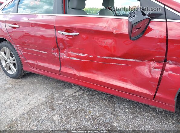5NPE34AFXKH755735 2019 HYUNDAI SONATA Red წინა ხედი