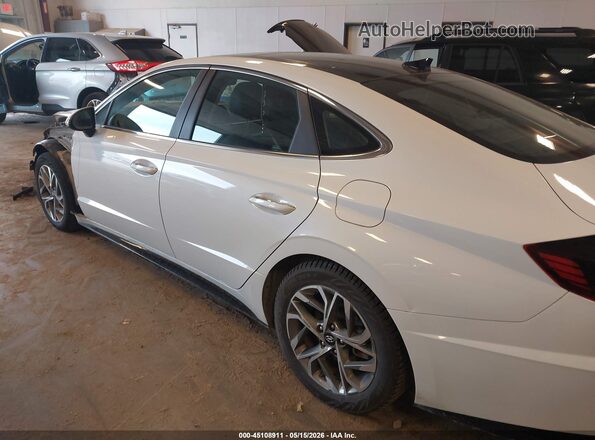5NPEF4JA2LH050957 2020 HYUNDAI SONATA White Հետևի ձախ