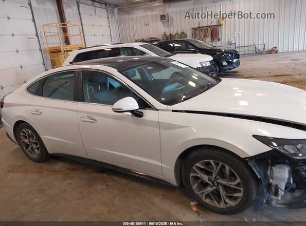 5NPEF4JA2LH050957 2020 HYUNDAI SONATA White Սալոնի հետևի տեսք