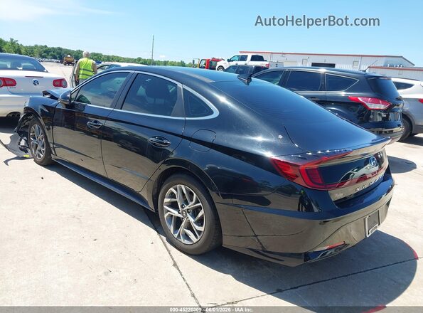 5NPEF4JA2LH053874 2020 HYUNDAI SONATA Black Trasero izquierdo