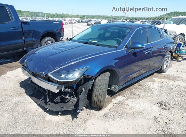 5NPEF4JA4MH084514 2021 HYUNDAI SONATA Blue Front left