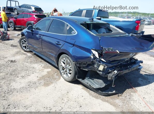 5NPEF4JA4MH084514 2021 HYUNDAI SONATA Blue Rear left