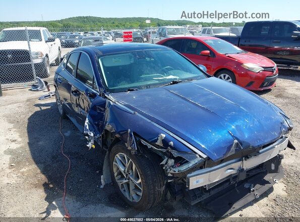 5NPEF4JA4MH084514 2021 HYUNDAI SONATA Blue Front view