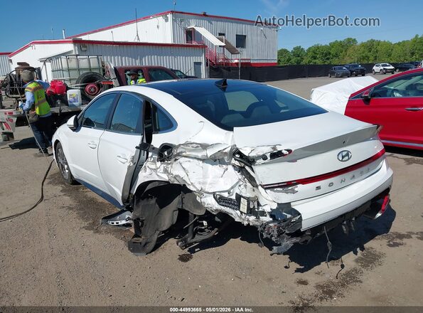 5NPEF4JA6MH083686 2021 HYUNDAI SONATA White Rear left