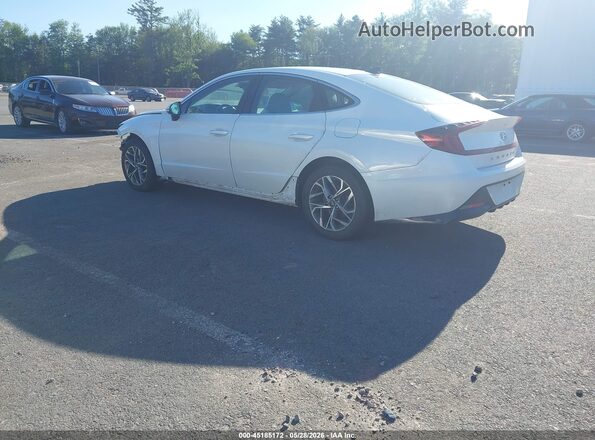 5NPEF4JA8LH015453 2020 HYUNDAI SONATA White Հետևի ձախ