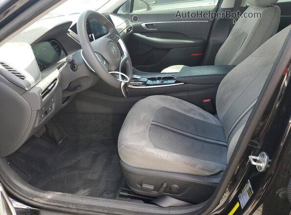 5NPEF4JA8LH016599 2020 HYUNDAI SONATA Black წინა სალონის ხედი