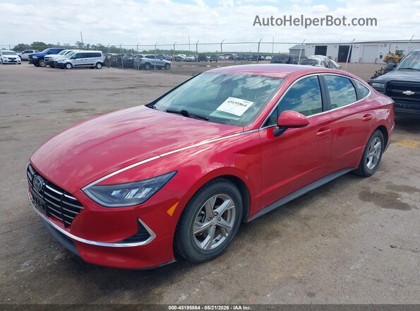5NPEG4JA2MH079941 2021 HYUNDAI SONATA Red Przód lewy