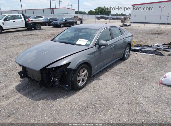 5NPEG4JA2MH101792 2021 HYUNDAI SONATA Gray წინა მარცხენა ხედი სამი მეოთხედიდან