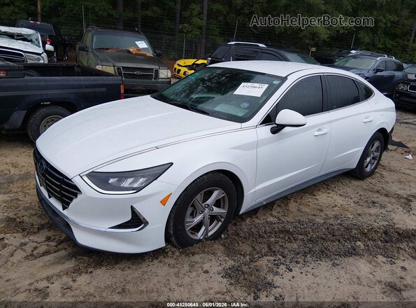 5NPEG4JA6MH091171 2021 HYUNDAI SONATA Белый Передняя левая четверть