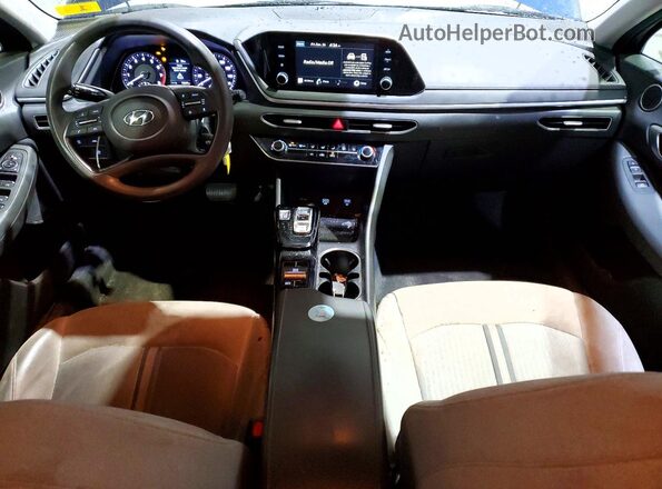 5NPEG4JAXMH073921 2021 HYUNDAI SONATA Blue Dashboard view