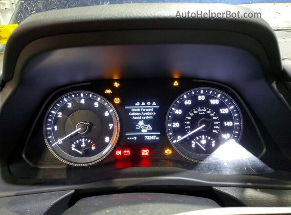 5NPEG4JAXMH073921 2021 HYUNDAI SONATA Blue Instrument cluster view