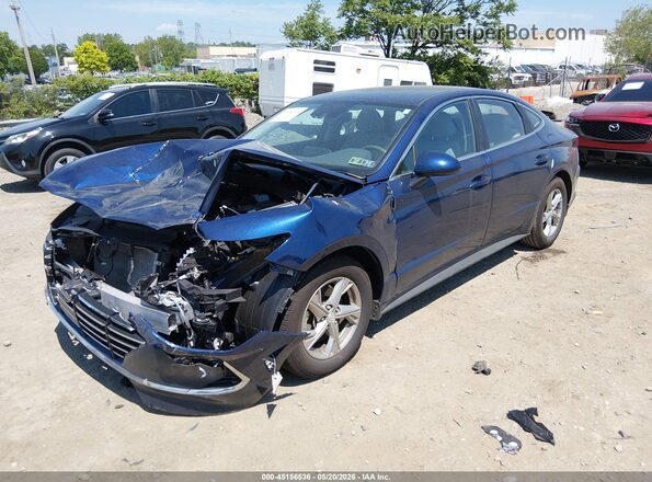 5NPEG4JAXMH075555 2021 HYUNDAI SONATA Blue Front left