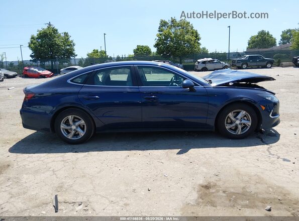 5NPEG4JAXMH075555 2021 HYUNDAI SONATA Blue Rear interior view
