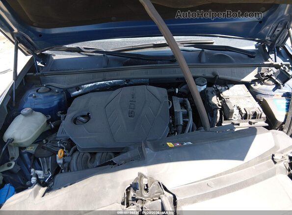5NPEG4JAXMH075555 2021 HYUNDAI SONATA Blue Rear view