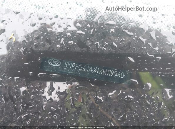 5NPEG4JAXMH119960 2021 HYUNDAI SONATA Silver 