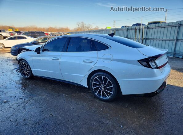 5NPEH4J20MH089583 2021 HYUNDAI SONATA White 