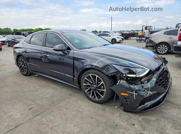 5NPEH4J22MH095434 2021 HYUNDAI SONATA Gray 