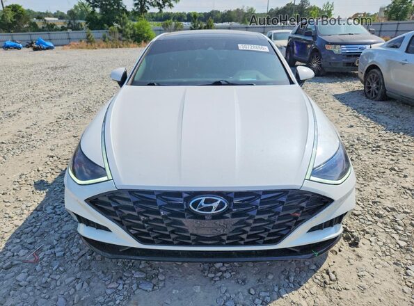 5NPEH4J23LH051926 2020 HYUNDAI SONATA White Դիմացի տեսք