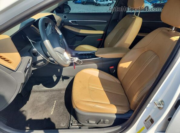 5NPEH4J23LH051926 2020 HYUNDAI SONATA White Սալոնի դիմացի տեսք