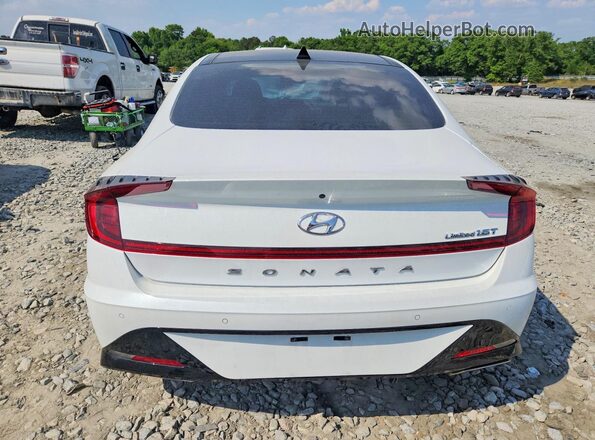 5NPEH4J23LH051926 2020 HYUNDAI SONATA White Հետևի տեսք